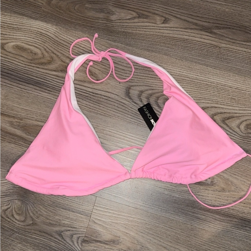 Fashion Nova Light Pink Bikini Top
